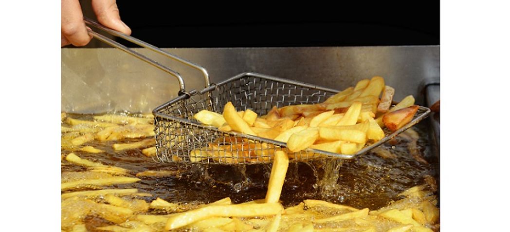 French fries in a fryer basket - American Range fryer troubleshooting