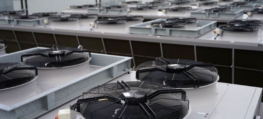row of industrial condensers - Heatcraft serial number lookup