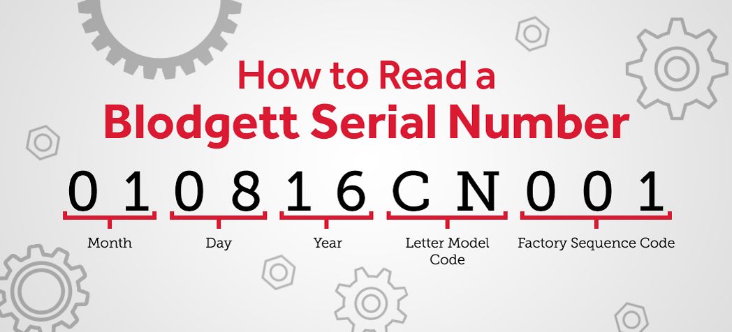 How to Read a Blodgett Serial Number - Blodgett Serial Number Lookup