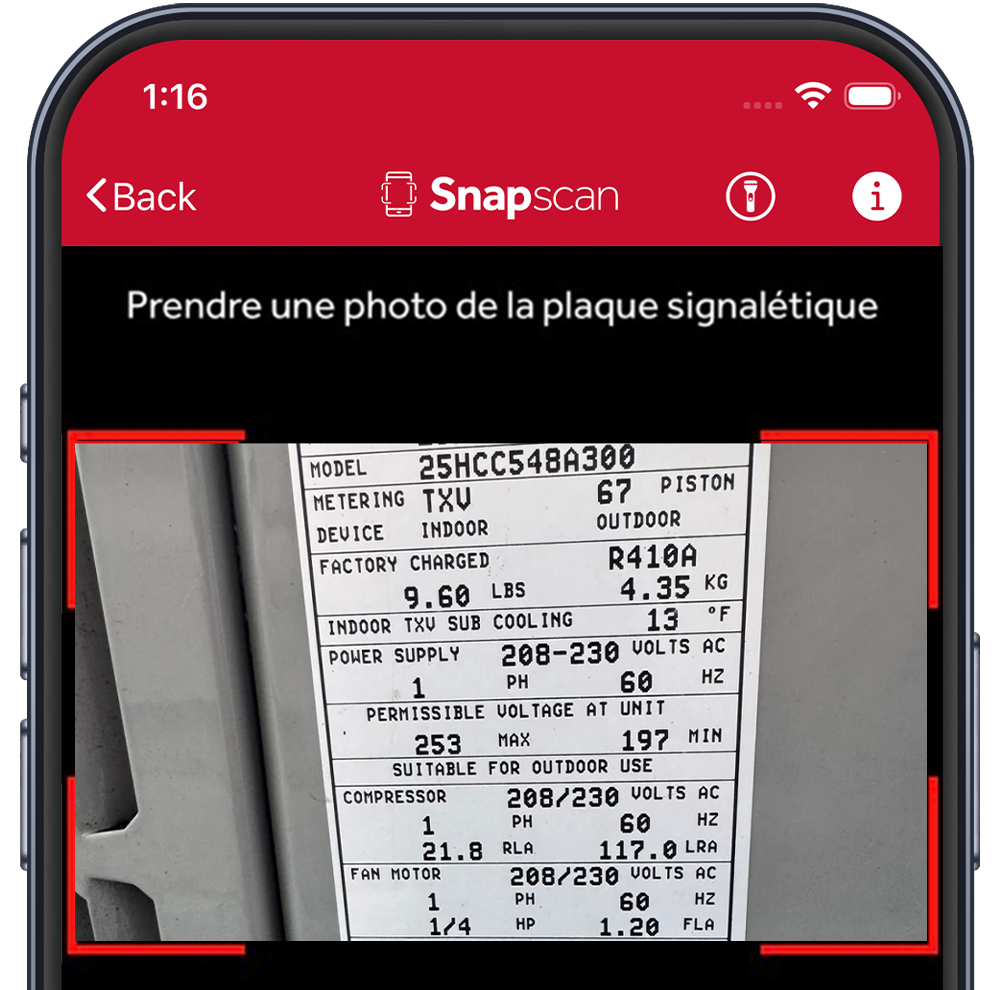 Appli mobile Snapscan