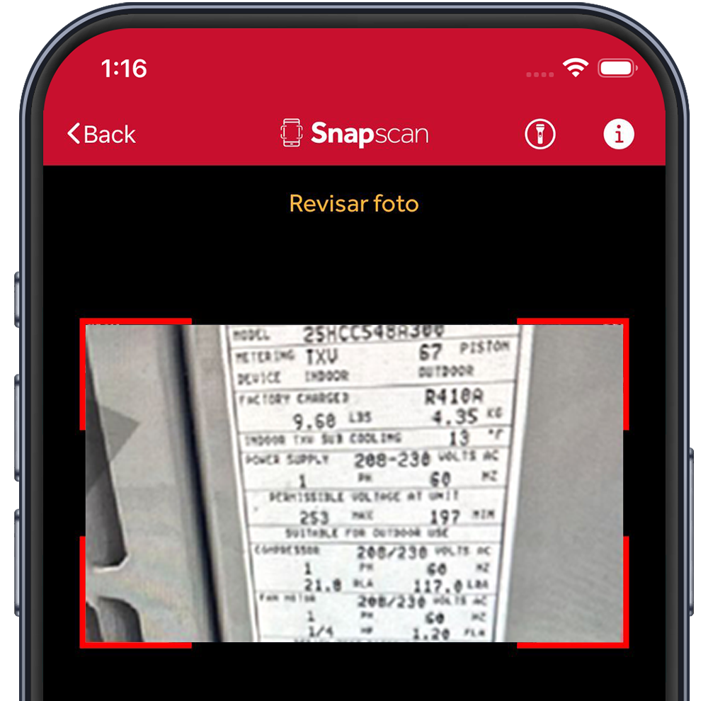 App móvil Snapscan