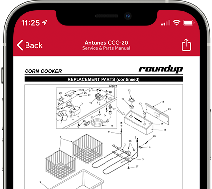 Interactive equipment diagrams