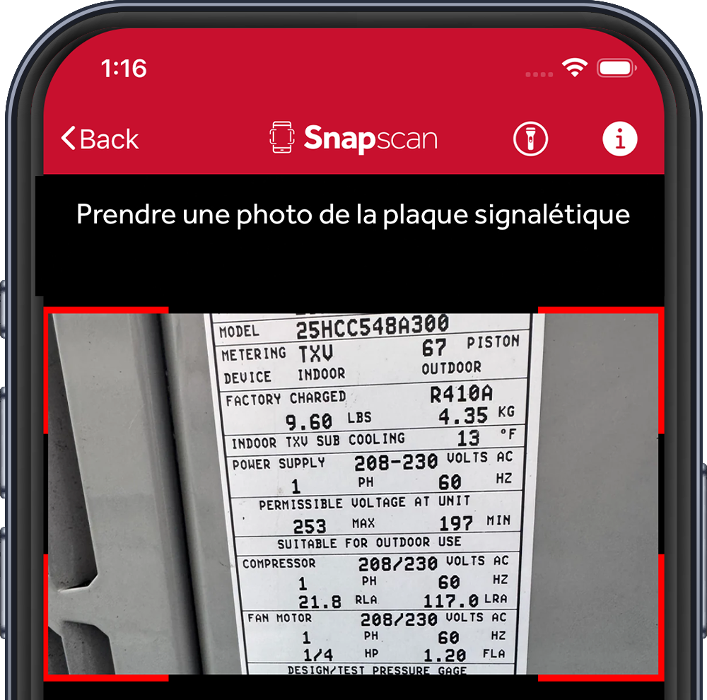Numérisation mobile de plaque signalétique SnapScan