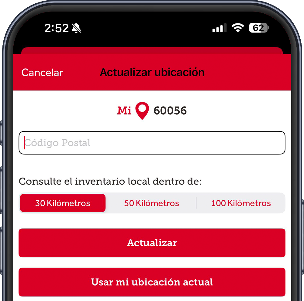 Pedidos de partes y repuestos desde el celular