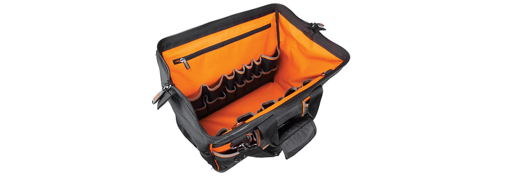 Polyster Nylon Black AC Technician tool bag For Carrying Tools