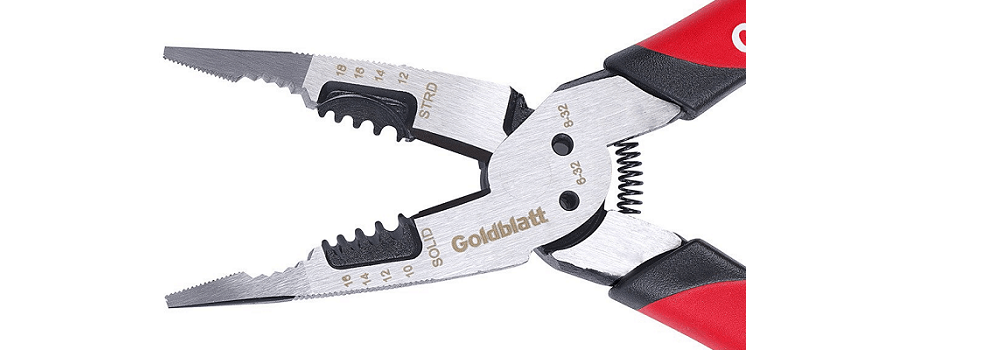 Goldblatt 8" Long Nose Pliers - 5 Best Heavy Duty Wire Cutters for a Technician's Toolbox 