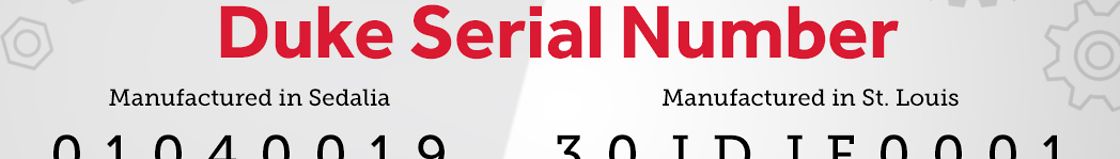 How to Find & Read a Duke Serial Number | Parts Town