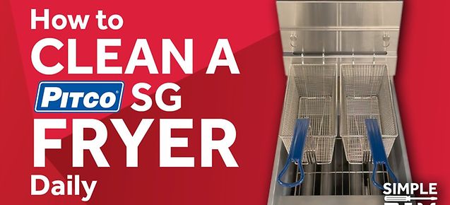 How to Clean a Pitco SG Fryer Daily (Thumbnail)