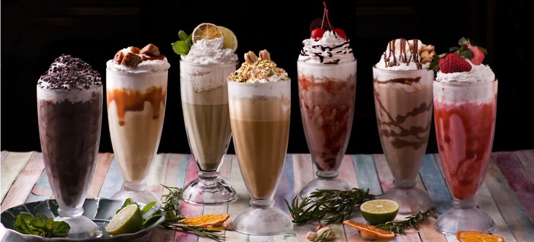 Line up of different flavored milkshakes - Multiplex Blend-in-Cup Troubleshooting 