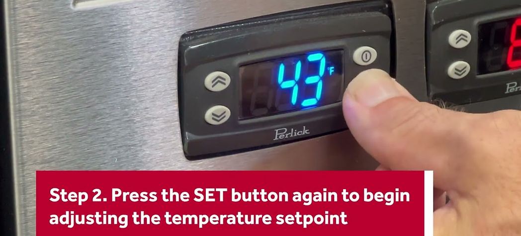 How to Adjust the Temperature Setpoint on a Perlick Back-Bar