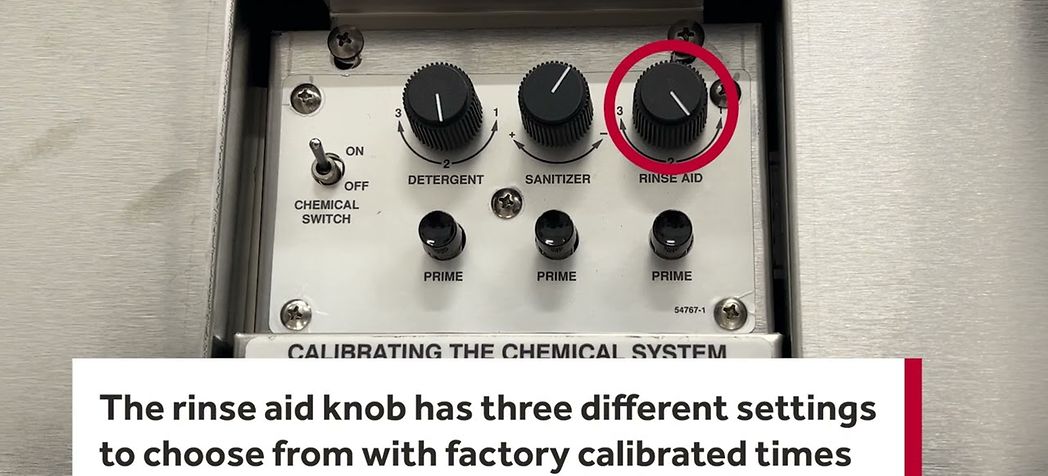 Perlick Glass Washer Chemical Concentration Adjustment Instr