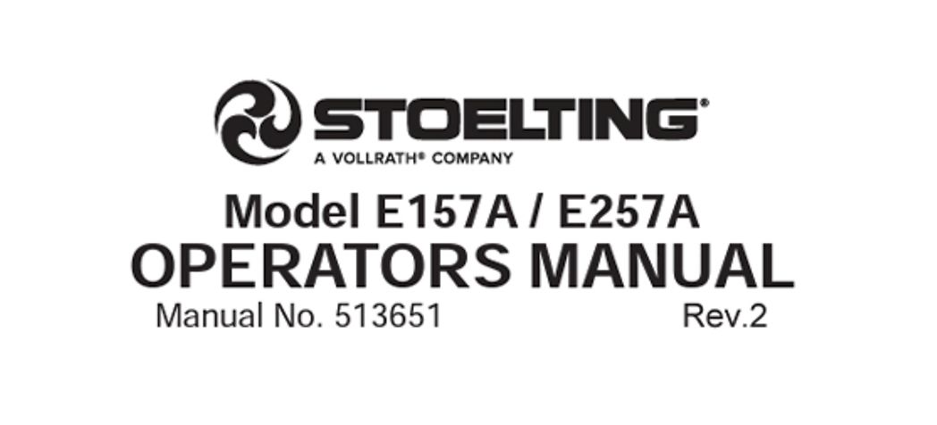 Image - Stoelting E157 & E257 Manual Icon