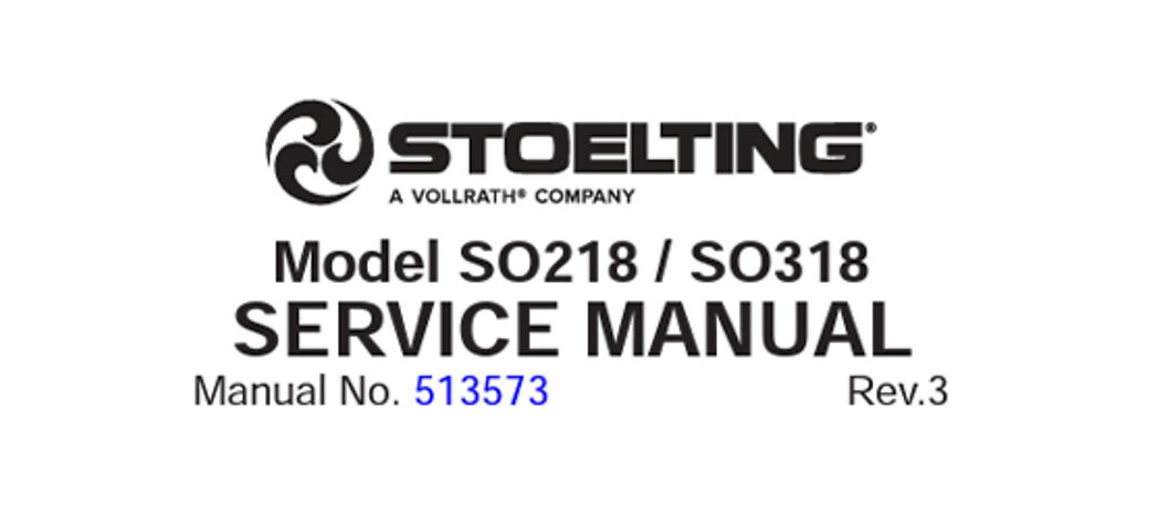 Image - Stoelting SO218 & SO318 Manual