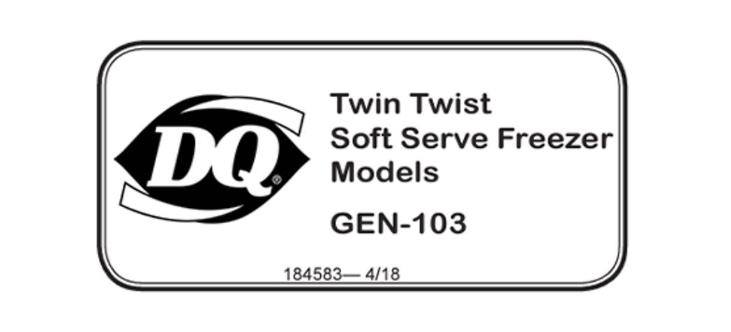 Image - Electro Freeze GEN-103 Manual