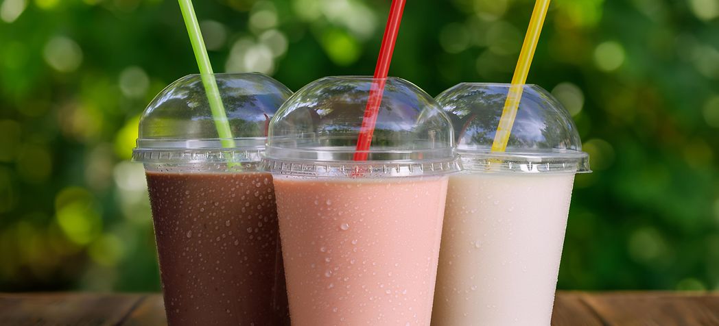 Blended milkshakes on table - Multiplex Blended Ice Machine Troubleshooting