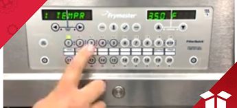 Frymaster FilterQuick Fryer Programming: Single-Temperature