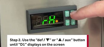 Using an Aladdin Temp-Rite Air Curtain Refrigerator Temp CLT