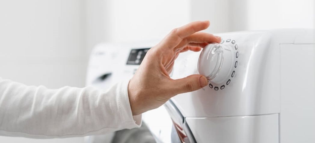 User changing their washing machine settings - Electrolux washing machine troubleshooting