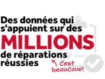 Des données qui s'appuient sur des MILLIONS de réparations réussies. С'est beaucoup!