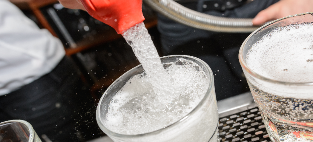 Clean a Wunder-Bar Soda Gun - Soda Gun Tonic Glass