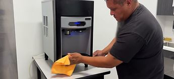 Cleaning a Follett Countertop Ice Machine Interior & Exterio