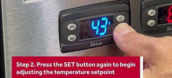How to Adjust the Temperature Setpoint on a Perlick Back-Bar