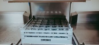 Commercial Dishwasher with Dishes - Hobart Dishwasher Operating Instructions