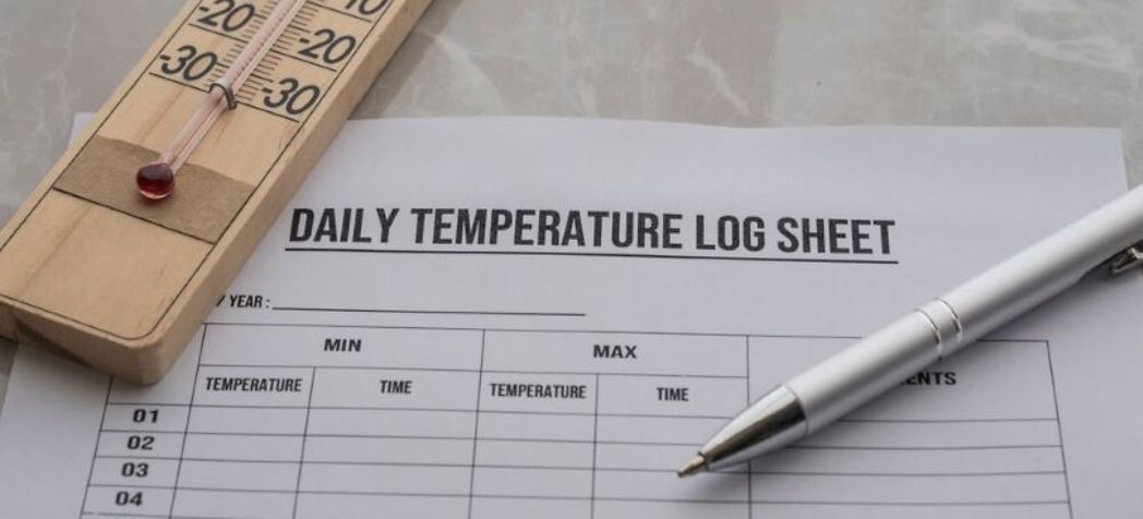 daily temperature log sheet - temperature logging in healthcare