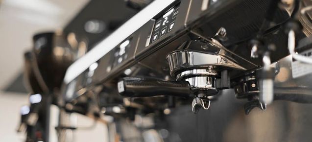 close up of an espresso machine - how to backflush a nuova simonelli musica
