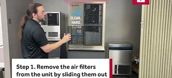 How to Clean a Hoshizaki Crescent Cuber Ice Machine Air Filt